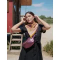 Sac banane cuir Nicole disco Fuchsia
