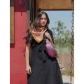 Sac banane cuir Nicole disco Fuchsia