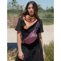 Sac banane cuir Nicole disco Fuchsia