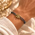 Bracelet Cordon Fin Gris