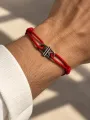 Bracelet Cordon Large Rouge
