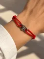 Bracelet Cordon Large Rouge