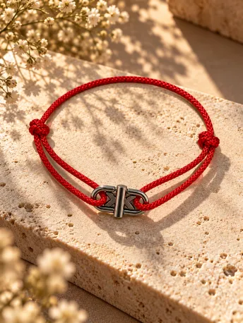 Bracelet Cordon Large Rouge