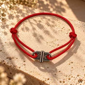 Bracelet Cordon Large Rouge