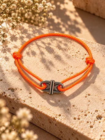 Bracelet Cordon Large Orange