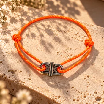 Bracelet Cordon Large Orange