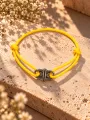 Bracelet Cordon Large Jaune