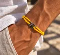 Bracelet Cordon Large Jaune