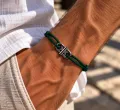 Bracelet Cordon Large Vert