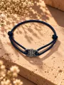 Bracelet Cordon Large Bleu 