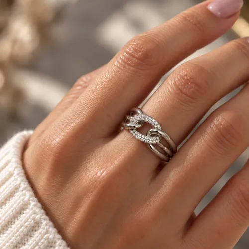 Nos bijoux pour bague maillon central