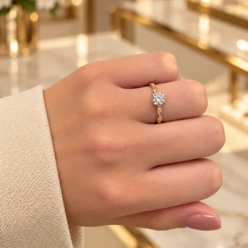 Nos bijoux pour bague solitaire éclat