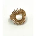 Bague soleil perlé
