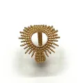 Bague soleil perlé