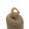 Bague soleil perlé