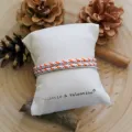 Bracelet Valentin Orange et blanc