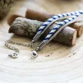 Bracelet Valentin bleu et blanc