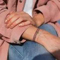 Bracelet - Collier Valentine Vieux rose