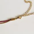 Bracelet - Collier Valentine Vieux rose