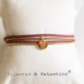 Bracelet - Collier Valentine Vieux rose