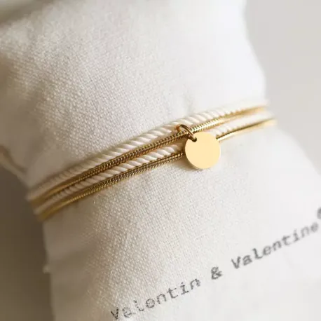 Bracelet - Collier Valentine Ecru