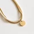 Bracelet - Collier Valentine Ecru