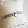 Bracelet - Collier Valentine Bleu ciel