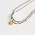Bracelet - Collier Valentine Bleu ciel