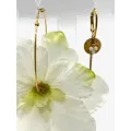 Boucles d'oreilles Muflier soie Keya