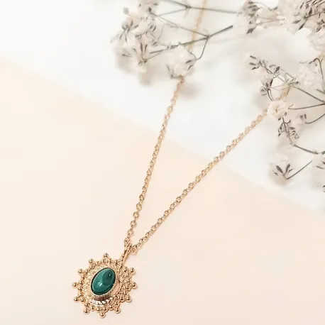 Collier Hélios Malachite
