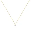 Collier pendentif solitaire 6MM