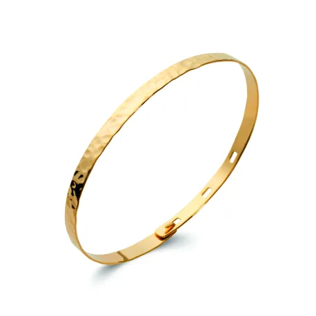 Bracelet martelé or