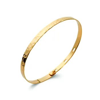 Bracelet martelé or