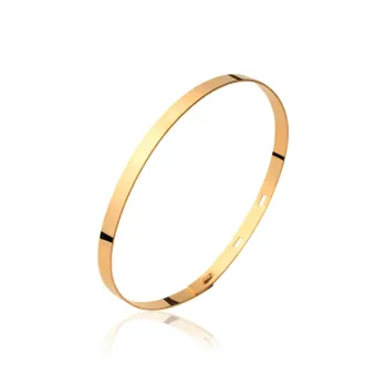 Bracelet lisse or 