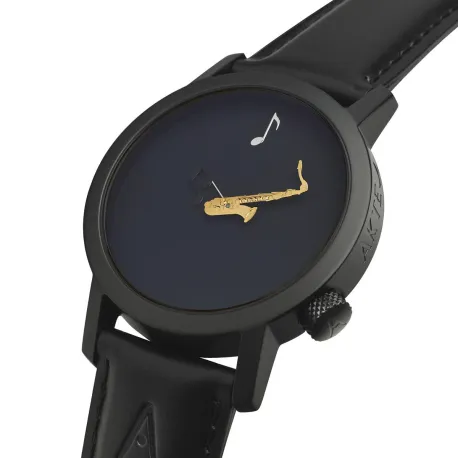 Montre saxophone 42MM PVD noir