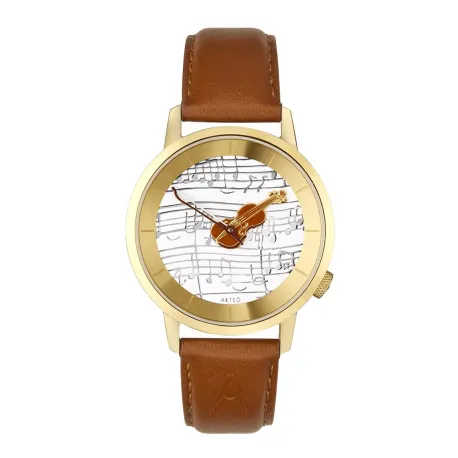 Montre violon 38MM PVD or