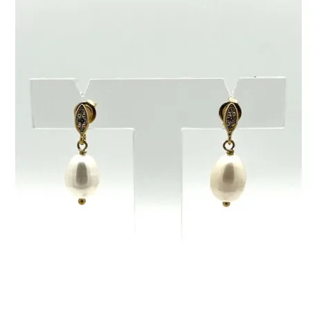 Boucles d'oreilles Lenny perle
