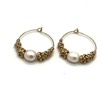 Boucles d'oreilles créoles Fallon M