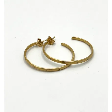 Boucles d'oreilles créoles STAR
