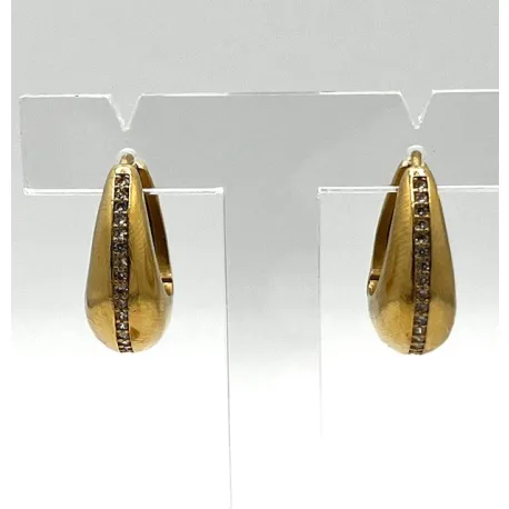 Boucles d'oreilles créoles Midnight