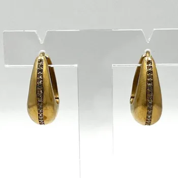 Boucles d'oreilles créoles Midnight