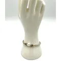 Bracelet Paloma bicolore pyrite et perle 