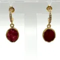 Boucles d'oreilles baby kara racine de rubis