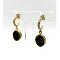Boucles d'oreilles baby kara rubis zoisite