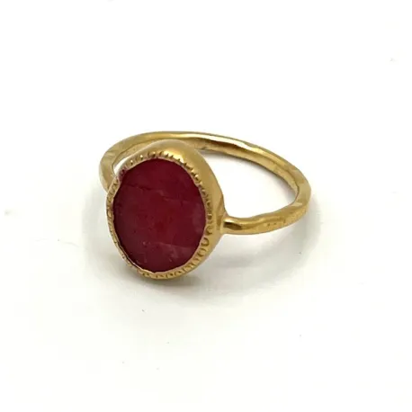 Bague Kara racine de rubis