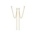 Boucles d'oreilles chaine 2 trous