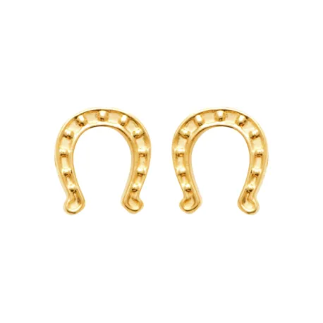 Boucles d'oreilles puces fer à cheval