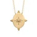 Collier étoile du soir, or chaine 45cm