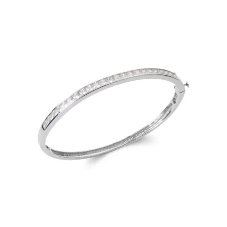 bracelet Jonc Lilou zircon argent