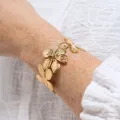 Manchette Flore PVD or 